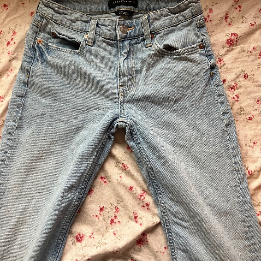 aéropostale low rise baggy jeans